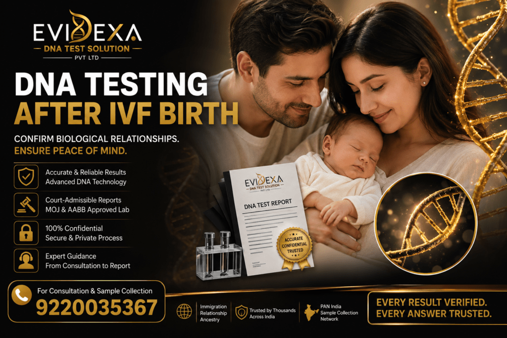 DNA Testing After IVF Birth: Ensuring Certainty with EVIDEXA DNA Test Solution Pvt Ltd