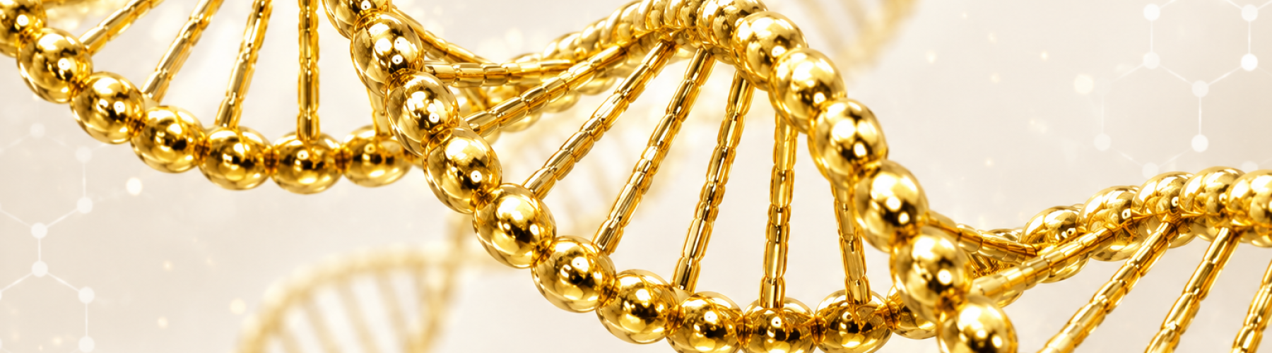 Double DNA strand of yellow color of DNA Forensics Test Solution