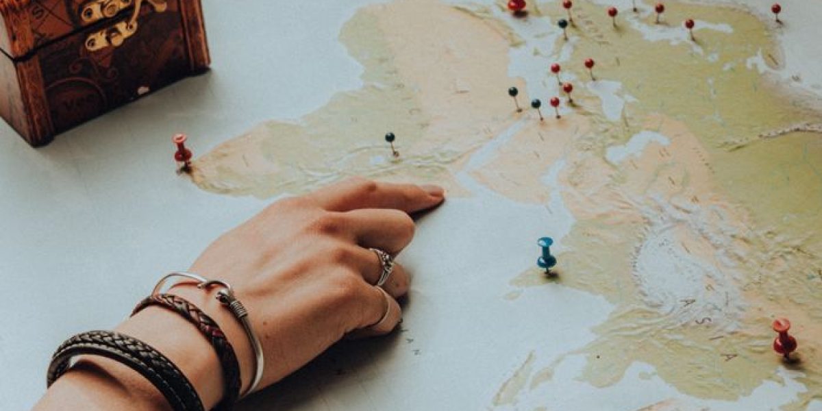 Ancestry DNA test concept showing a world map representing family origins, ethnic ancestry, genetic heritage, and ancestral lineage discovery through DNA testing.